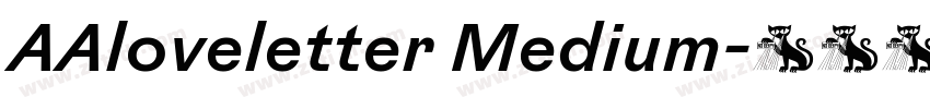 AAloveletter Medium字体转换 AAloveletter Medium字体转换